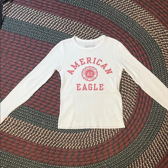 American Eagle Outfitters Tops - American Eagle White Long Sleeve Thermal Size XS‎
